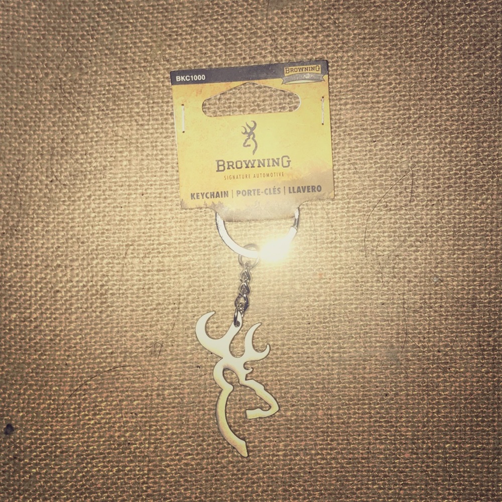 Browning Deer Head Keychain